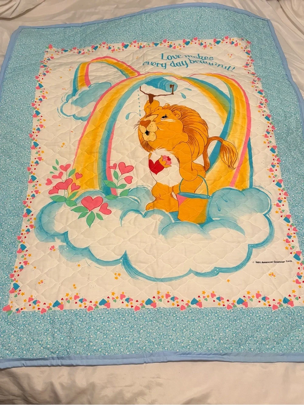 Vintage “new” Care Bears Quilt